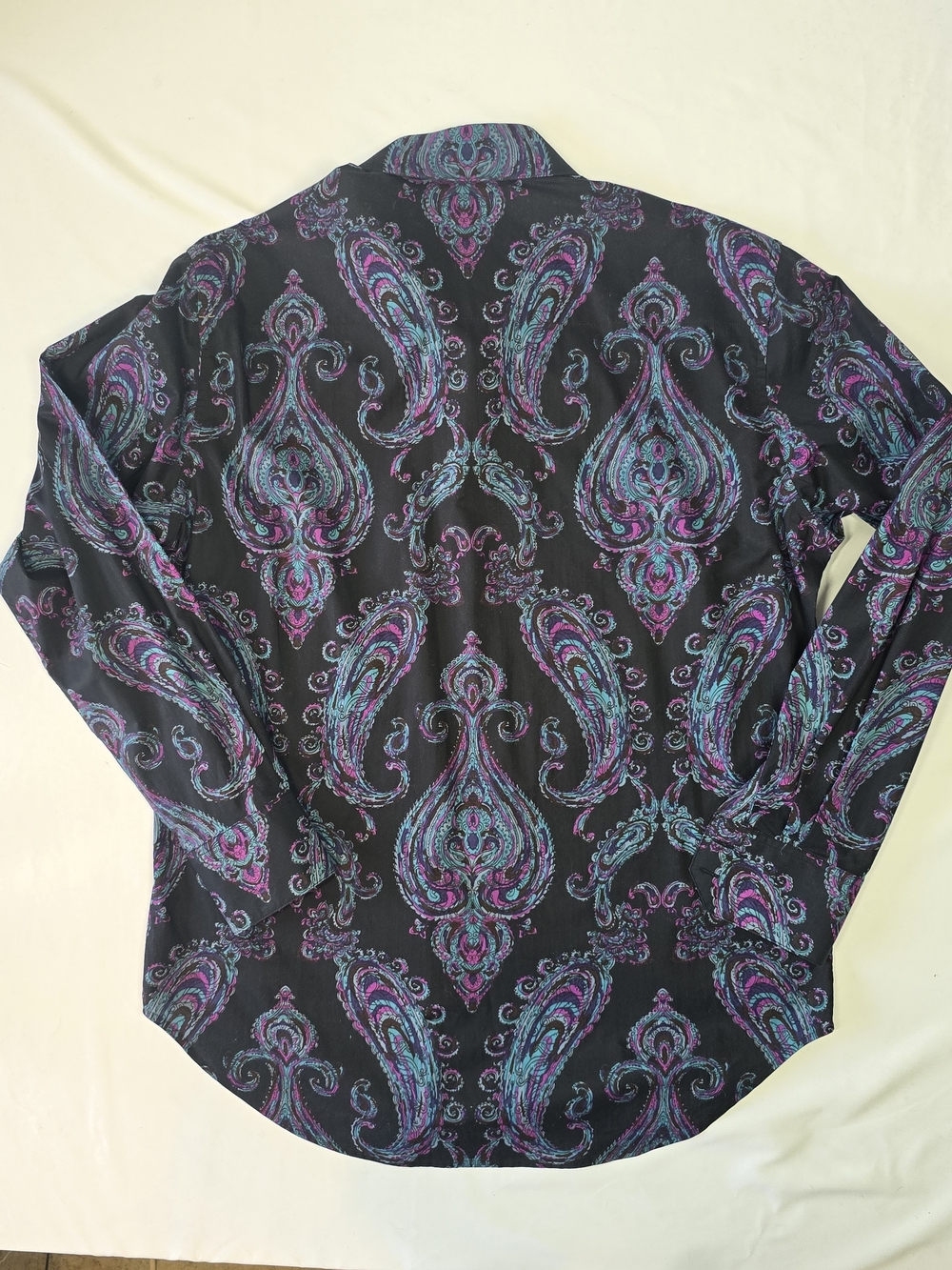 Robert Graham Paisley Long Sleeve Button Down Shirt - Men's Size M - Picture 7 of 16